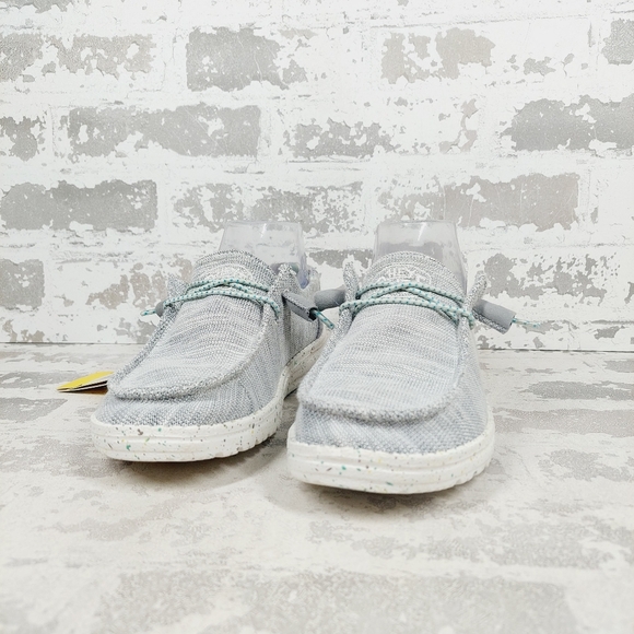 New Hey Dude Wendy Stretch Grey Pearl River Casual Slip On Shoes O36 - Picture 2 of 11